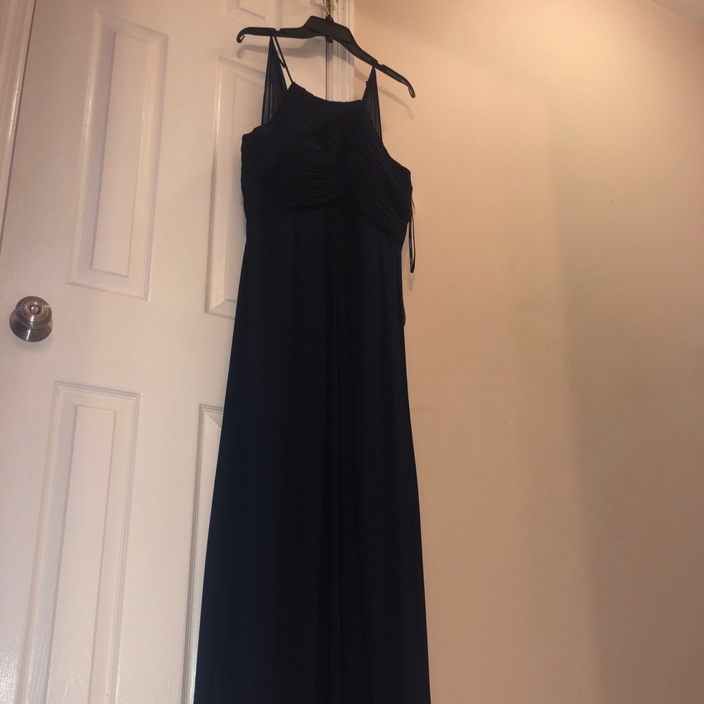 Navy floorlength dress